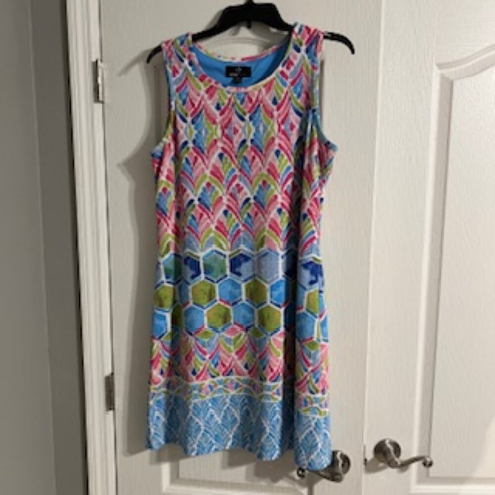 Ronni Nicole Women's Multicolor Pullover Dress Large